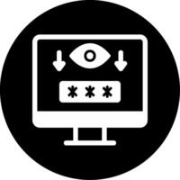 Computer Spyware Vector Icon