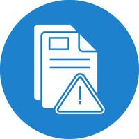 Alert Glyph Circle Multicolor Icon vector
