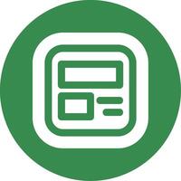 Layout Glyph Circle Multicolor Icon vector
