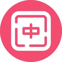 Align objects Glyph Circle Multicolor Icon vector