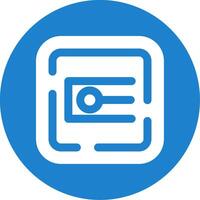 Endpoint Glyph Circle Multicolor Icon vector