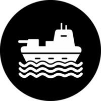 Military Ship Vector Icon