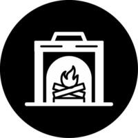 Fireplace Vector Icon