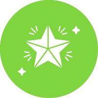 Star Glyph Circle Multicolor Icon vector