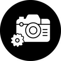 icono de vector de cámara de fotos