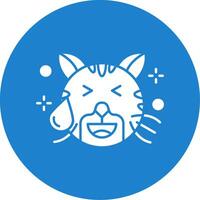 Sweat Glyph Circle Multicolor Icon vector