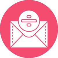 Divide Glyph Circle Multicolor Icon vector