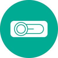 Switch Glyph Circle Multicolor Icon vector