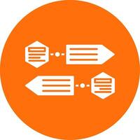 Infographic elements Glyph Circle Multicolor Icon vector