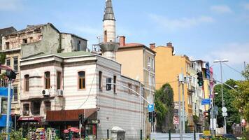 dinde Istanbul 23 juillet 2023. coloré Maisons dans balat, Istanbul video