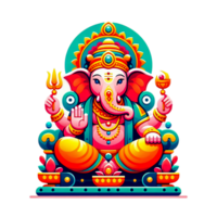 ai gerado senhor ganpati para ganesh chaturthi png