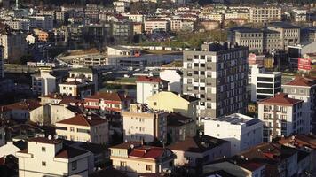 arial Visão do Istambul residencial edifícios video