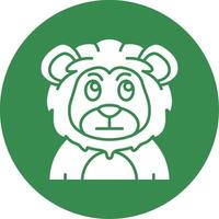Embarrassed Glyph Circle Multicolor Icon vector