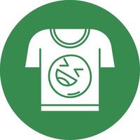 Tee Glyph Circle Multicolor Icon vector