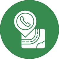 Help center Glyph Circle Multicolor Icon vector
