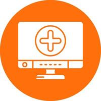 Add Glyph Circle Multicolor Icon vector