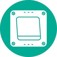 Swtich Glyph Circle Multicolor Icon vector