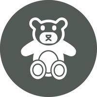 icono de vector de oso de peluche