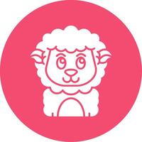 Smile Glyph Circle Multicolor Icon vector