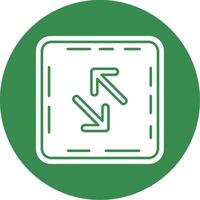 Swap Glyph Circle Multicolor Icon vector