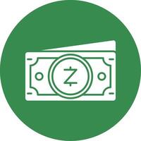 Zcash Glyph Circle Multicolor Icon vector