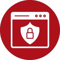 icono de vector de seguridad web