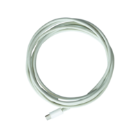 white smartphone charging cable isolated png