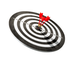 dart hitting target isolated element png