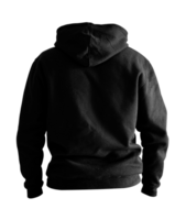 Vide noir veste sweat à capuche maquette png