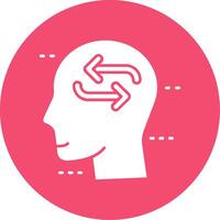 Change Glyph Circle Multicolor Icon vector