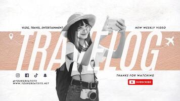 Traveling Content Thumbnail Design for Influencers template
