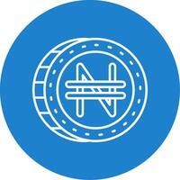 Namecoin Glyph Circle Multicolor Icon vector