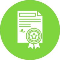 Agreement Glyph Circle Multicolor Icon vector