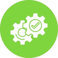 Setting Glyph Circle Multicolor Icon vector