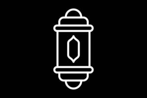 animated Ramadan lantern icon video