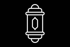 animated Ramadan lantern icon video