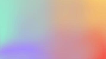 Smooth orange, purple and green gradient background animation video