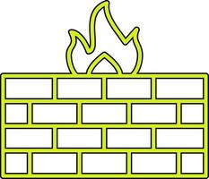 icono de vector de firewall