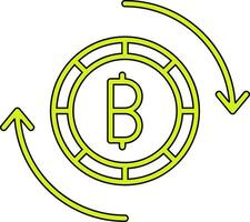 Bitcoin Exchange Vector Icon