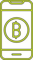 Online Bitcoin Payment Vector Icon