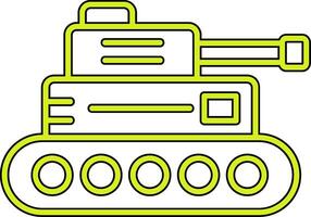 icono de vector de tanque militar