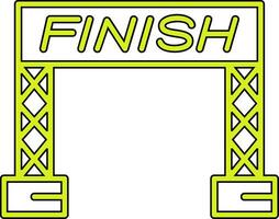 Finish Line Vector Icon