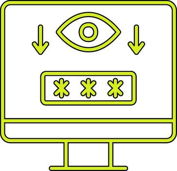 Computer Spyware Vector Icon