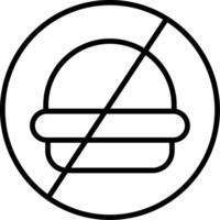 No Food Vector Icon