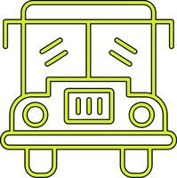 icono de vector de autobús escolar