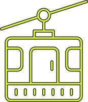 Cable Car Cabin Vector Icon