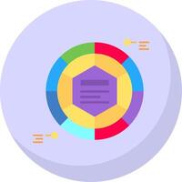 infografía elementos glifo plano burbuja icono vector