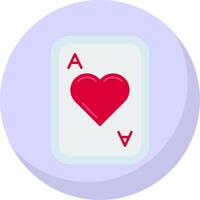 corazones glifo plano burbuja icono vector