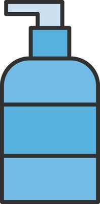 Liquid Soap Line Filled Light Icon