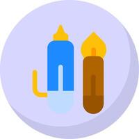 pen types Glyph Flat Bubble Icon vector